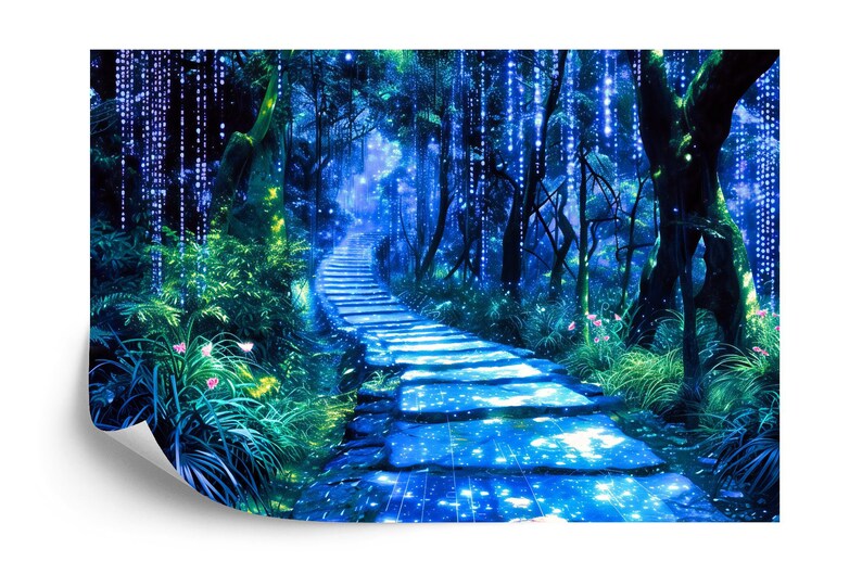 Enchanted Forest Path Wallpaper Mural Art Print