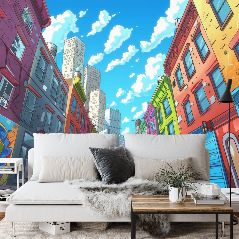 decorative wallpaper mural highlighting artwork details and balanced colors suitable for creative interior wall design wall