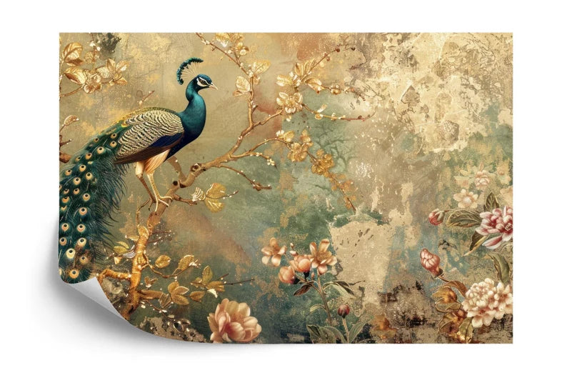 Peacock Art Print Wallpaper Mural Art Print