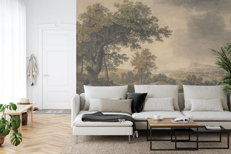 Vintage Landscape Wallpaper Mural Gift