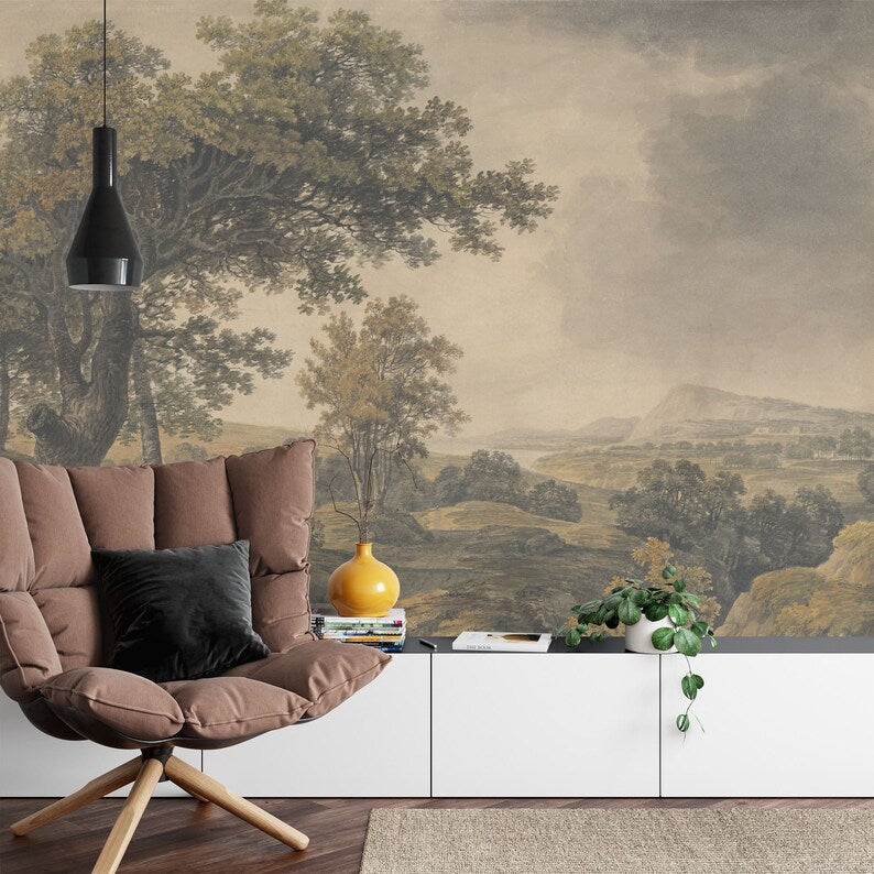 Vintage Landscape Wallpaper Mural Gift
