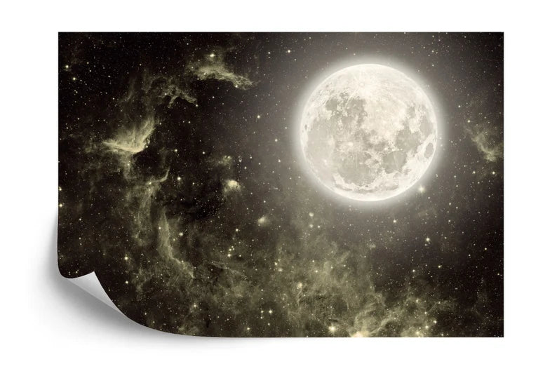 Night Sky Moon Stars Wallpaper Mural
