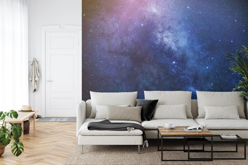Milky Way Galaxy Mural, Peel and Stick Wallpaper