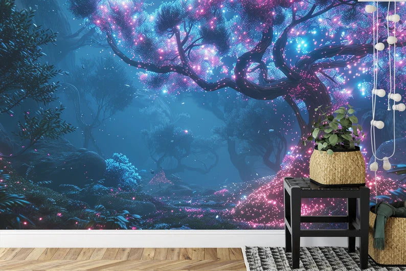 Fantasy Mystical Tree Wallpaper Mural Art Print