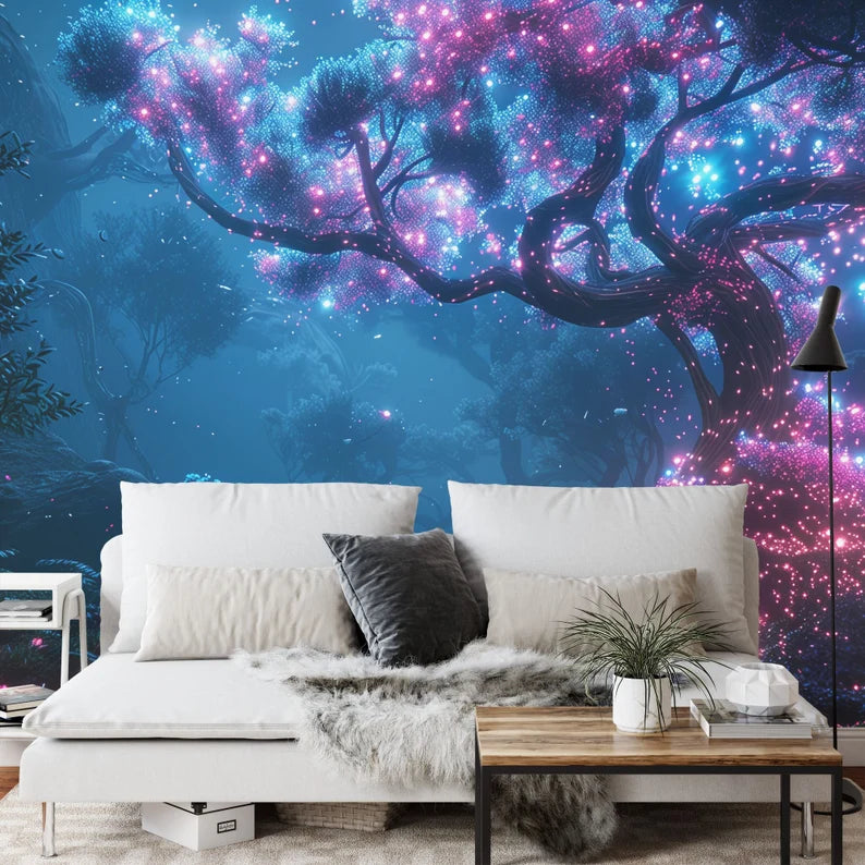 Fantasy Mystical Tree Wallpaper Mural Art Print