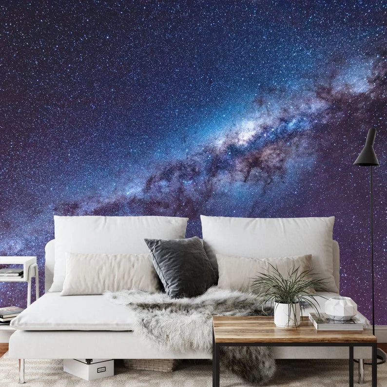 Milky Way Galaxy Wall Mural, Peel and Stick Wallpaper