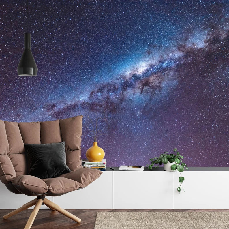 Milky Way Galaxy Wall Mural, Peel and Stick Wallpaper