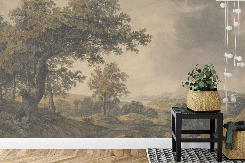 Vintage Landscape Wallpaper Mural Gift