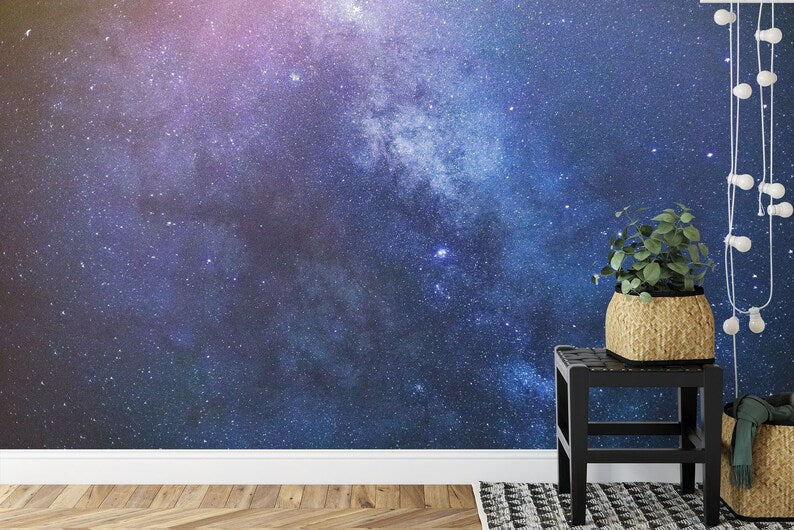 Milky Way Galaxy Mural, Peel and Stick Wallpaper