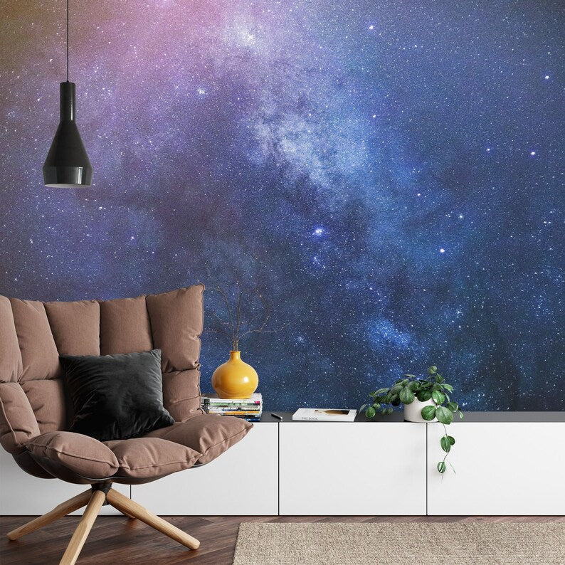 Milky Way Galaxy Mural, Peel and Stick Wallpaper