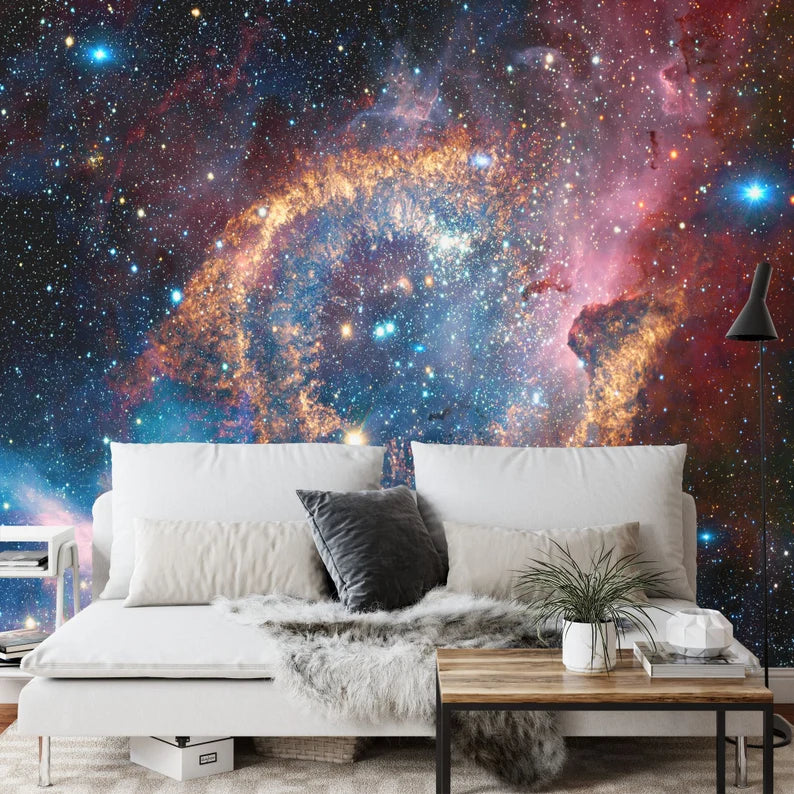 Galaxy Nebula Wall Mural Space Art Print