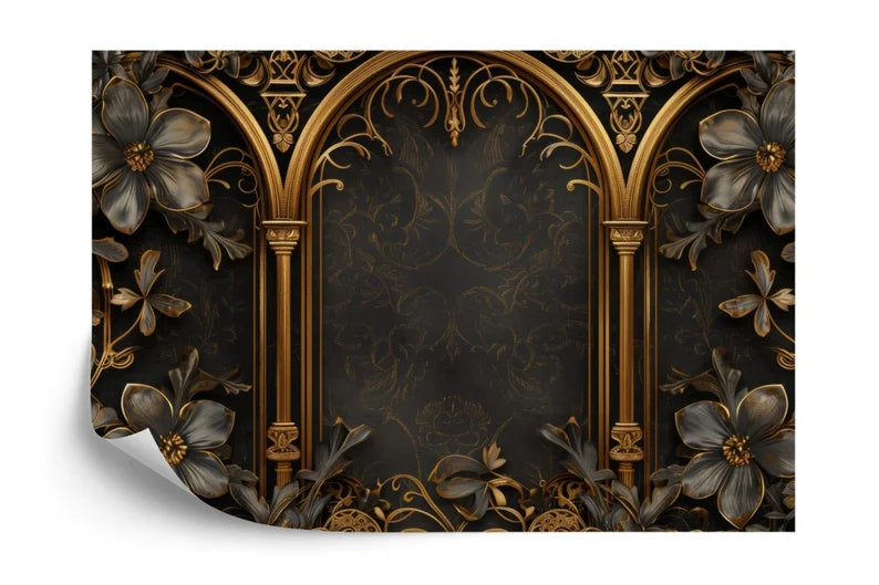 Gothic Floral Wallpaper Mural Art Print