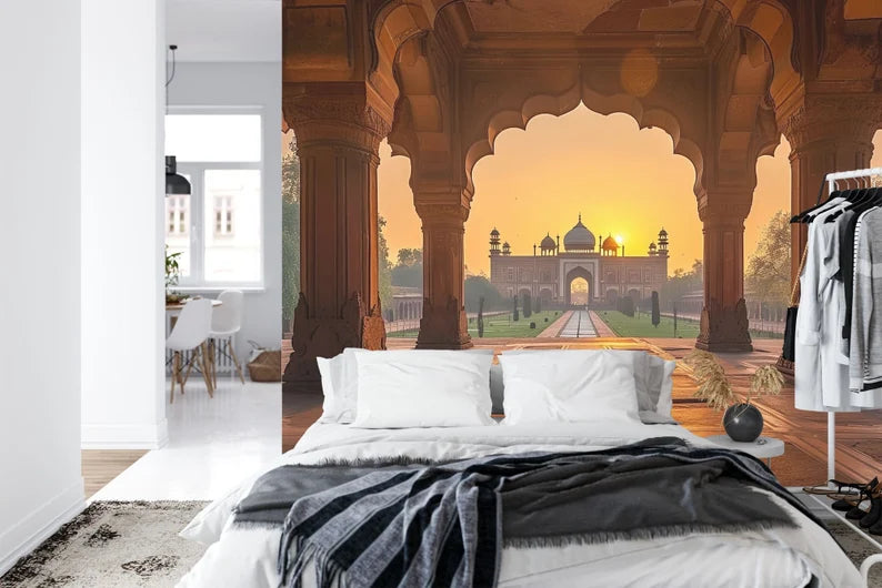 wallpaper mural close view focusing on illustration quality textures and visual depth for interior decoration wall decor wa