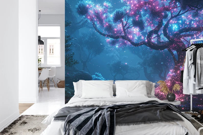 Fantasy Mystical Tree Wallpaper Mural Art Print