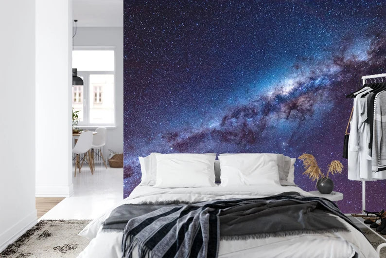 Milky Way Galaxy Wall Mural, Peel and Stick Wallpaper