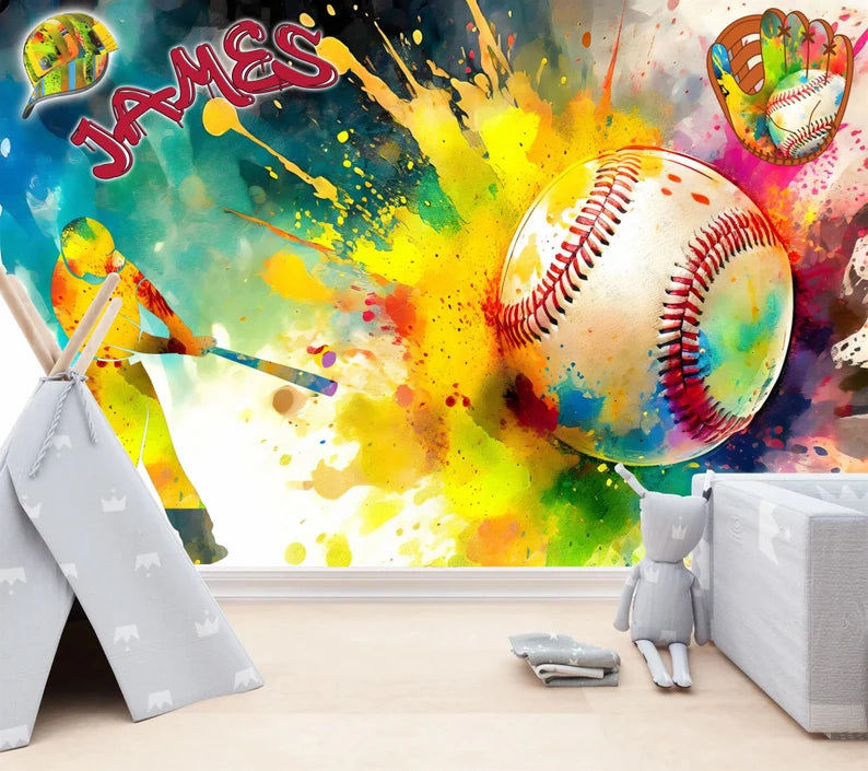 wall mural image with detailed illustration and vibrant colors perfect for stylish home or kids room decoration wall decor