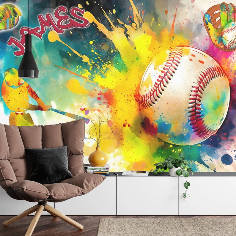 kids room wallpaper mural featuring playful artwork bright colors and smooth design for wall decoration wall decor wall dec