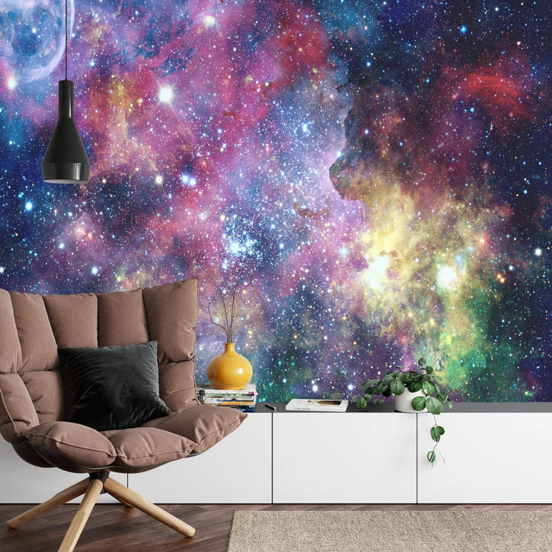 Galaxy Nebula Mural, Outer Space