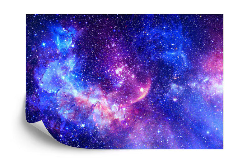 Galaxy Stars Peel and Stick Wall Mural – Violet Azure Space