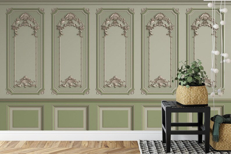 French Frame Ornament Retro Elegant Decor