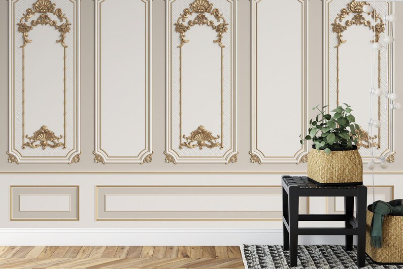 French Frame Ornament Retro Elegant Decor