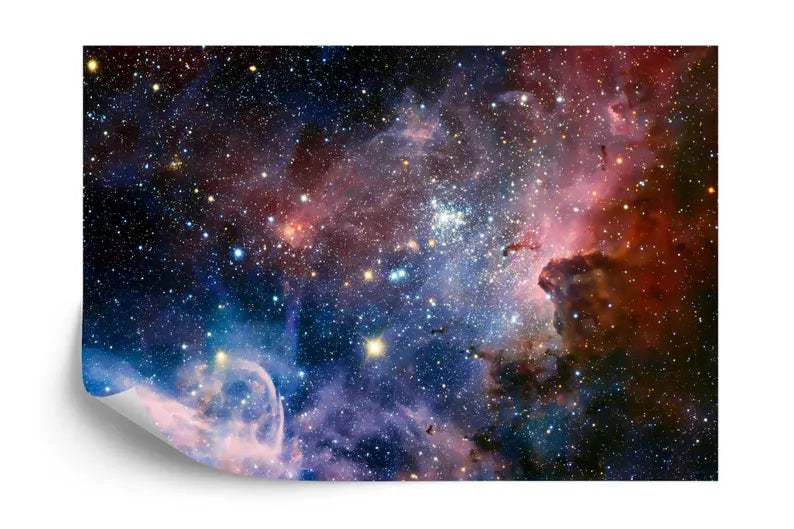 Galaxy Stars Wall Mural, Violet Azure Space