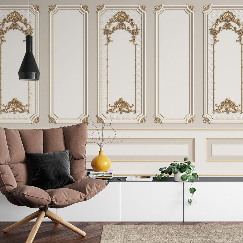 French Frame Ornament Retro Elegant Decor