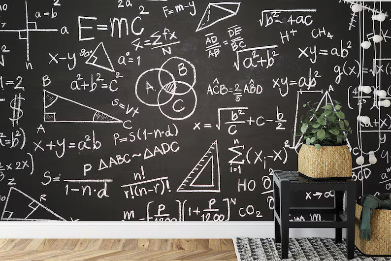 E=MC2 Physics Equation Wallpaper Mural