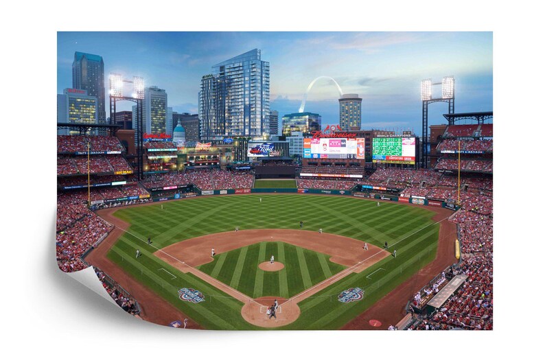 MLB Baseball Stadium Wallpaper Mural, Kids Room Decor