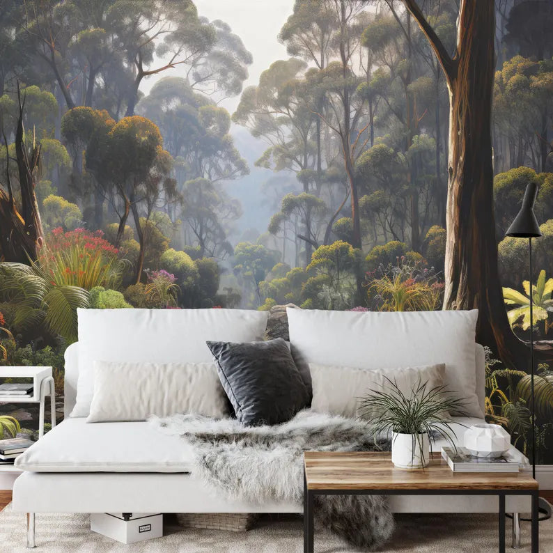Tropical Jungle Wallpaper Mural Rainforest Plants