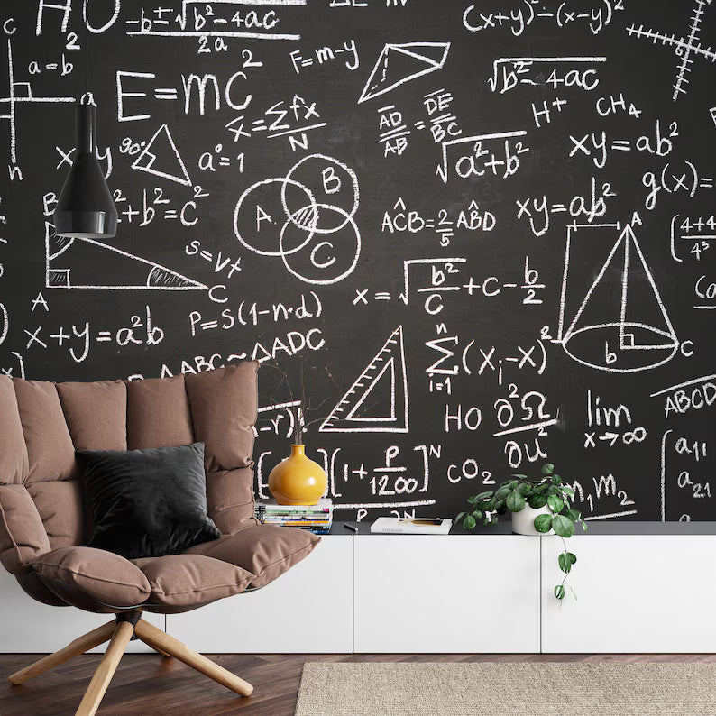 E=MC2 Physics Equation Wallpaper Mural