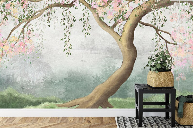 decorative wallpaper mural highlighting artwork details and balanced colors suitable for creative interior wall design wall
