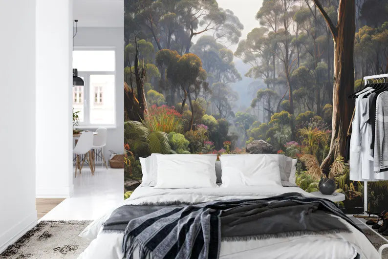 Tropical Jungle Wallpaper Mural Rainforest Plants