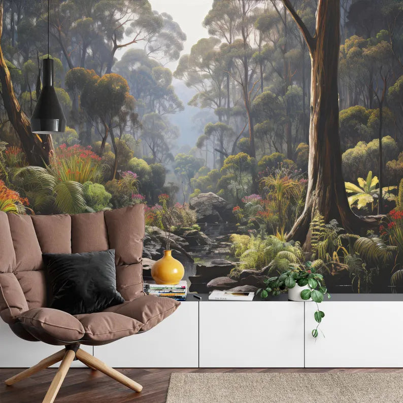 Tropical Jungle Wallpaper Mural Rainforest Plants