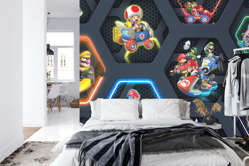 Gaming Room Mural, Game Character Wall Decal