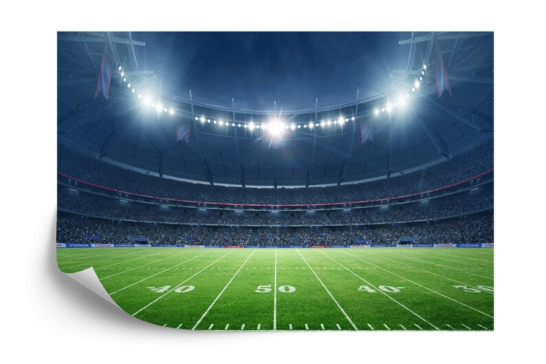 American Football Stadium Wallpaper Mural Gift Art Print