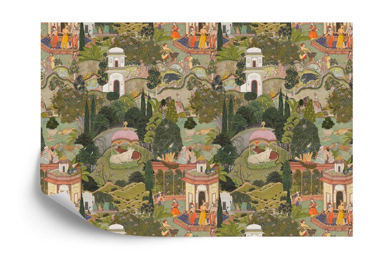 Mughal Gardens of Jaipur Wallpaper Mural