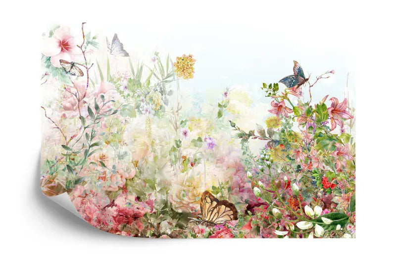 Floral Watercolor Wall Mural Gift Art Print