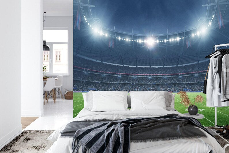 American Football Stadium Wallpaper Mural Gift Art Print