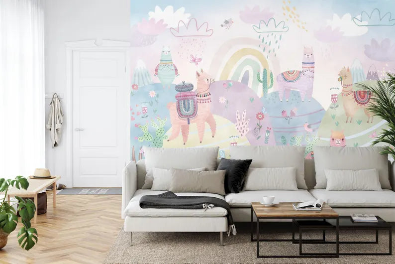wall mural image with detailed illustration and vibrant colors perfect for stylish home or kids room decoration wall decor