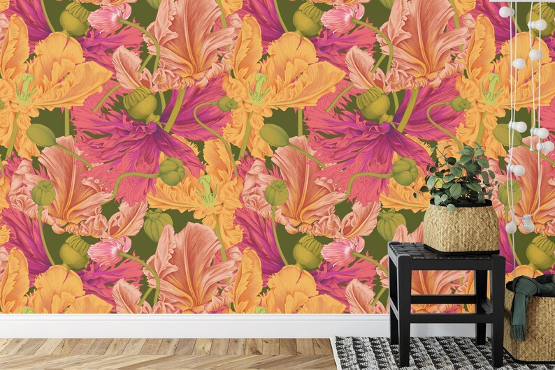 decorative wallpaper mural highlighting artwork details and balanced colors suitable for creative interior wall design wall