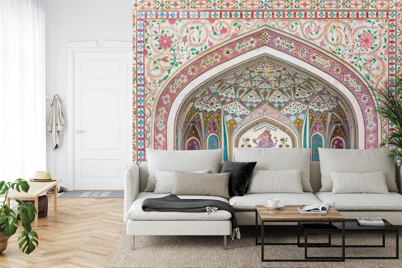 Ganesh Amber Palace Mural, Rajasthan Indian Art