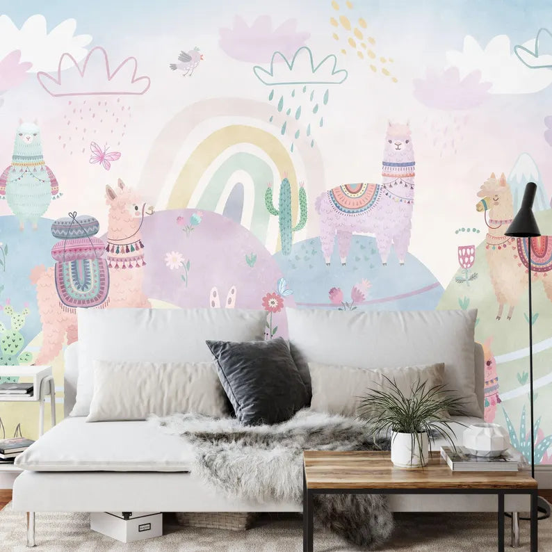 kids room wallpaper mural featuring playful artwork bright colors and smooth design for wall decoration wall decor wall dec
