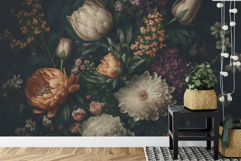 decorative wallpaper mural highlighting artwork details and balanced colors suitable for creative interior wall design wall
