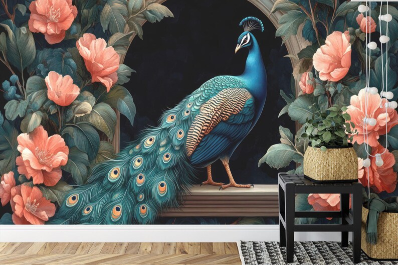 decorative wallpaper mural highlighting artwork details and balanced colors suitable for creative interior wall design wall