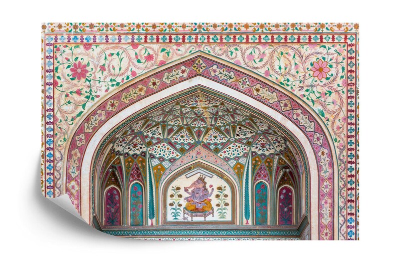 Ganesh Amber Palace Mural, Rajasthan Indian Art