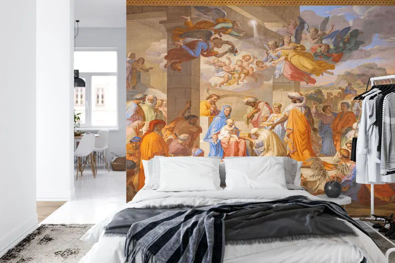 Renaissance Adoration of Magi Mural