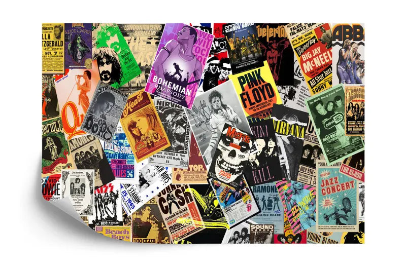 Vintage Concert Poster Wallpaper Mural Art Print