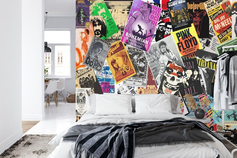 Vintage Concert Poster Wallpaper Mural