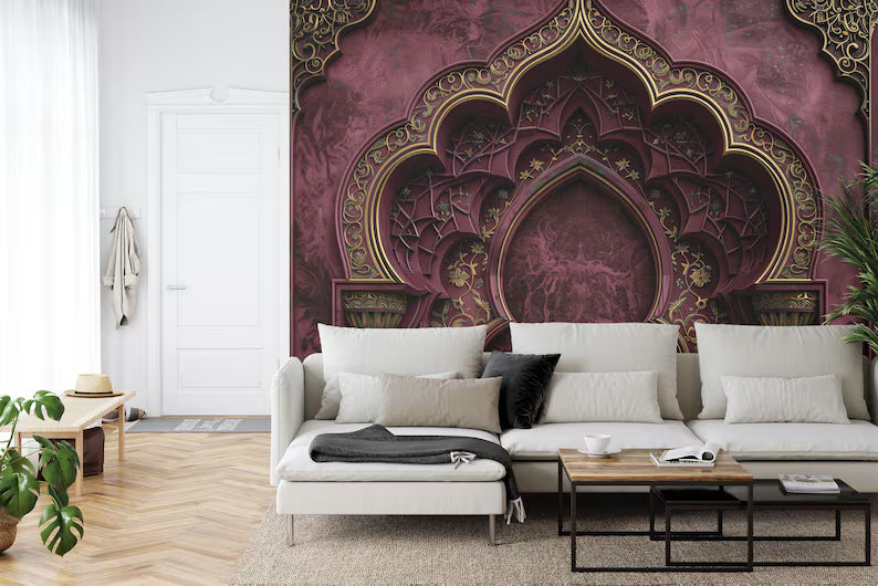 Wallpaper, Islamic Arches Wall Decal, Arabian Nights Decor